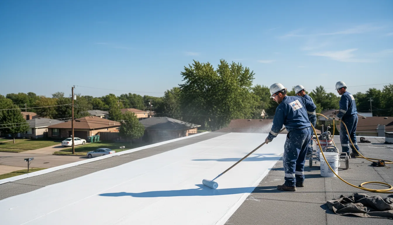 Commercial roof coating in Lemont Furnace, PA near me